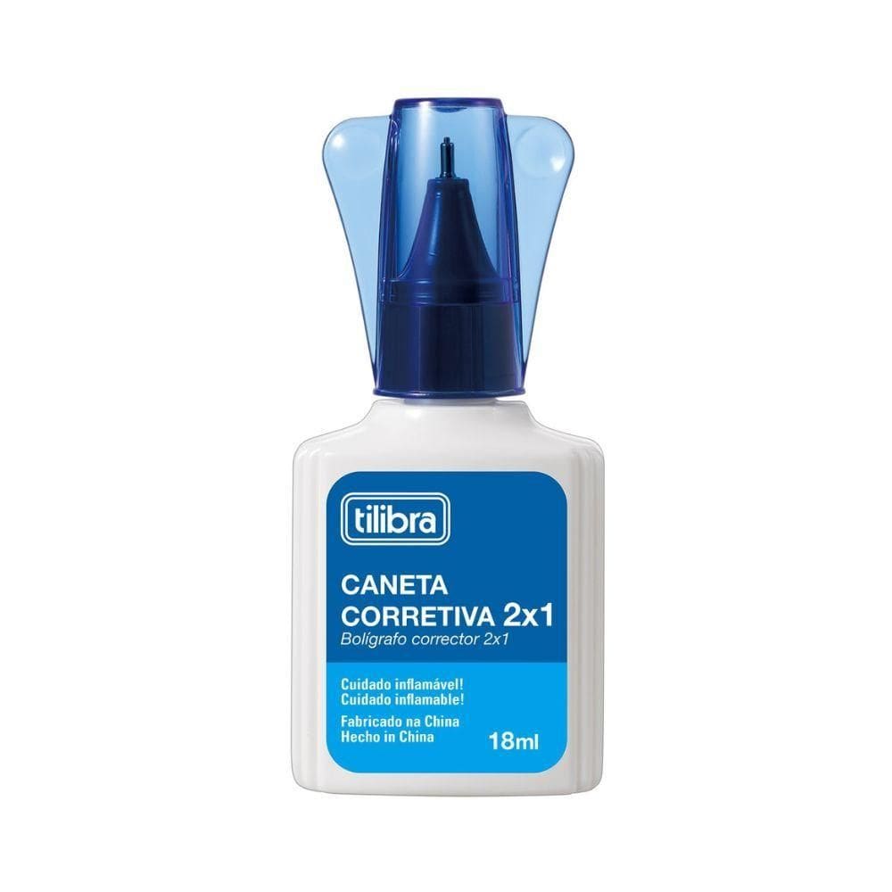 Caneta Corretiva 2x1 18ml Tilibra