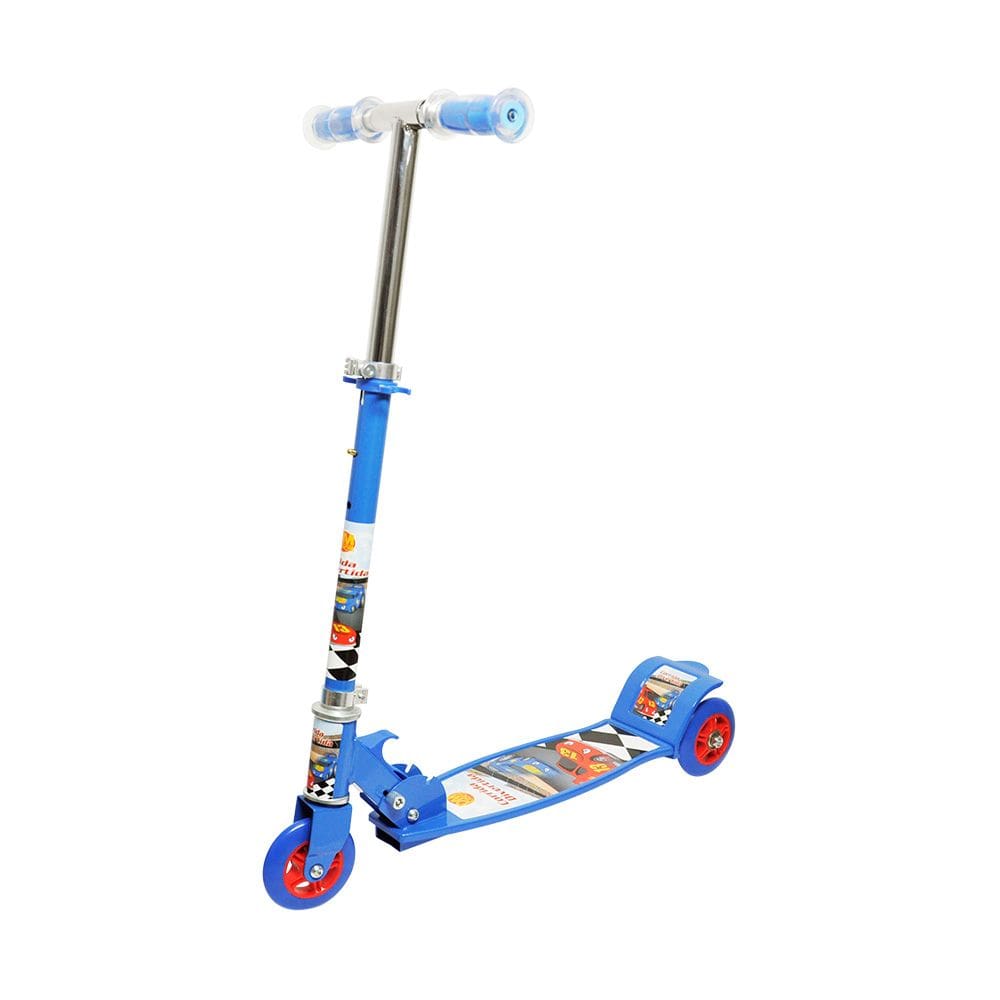 Patinete Infantil Dobrável Ajustável 3 Rodas De Metal Até 50Kg