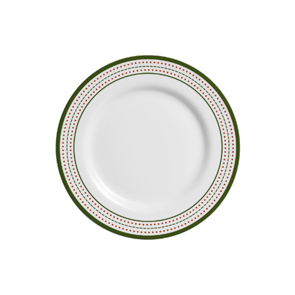 Conjunto com 6 Pratos de Sobremesa Christmas Dots Ø21cm