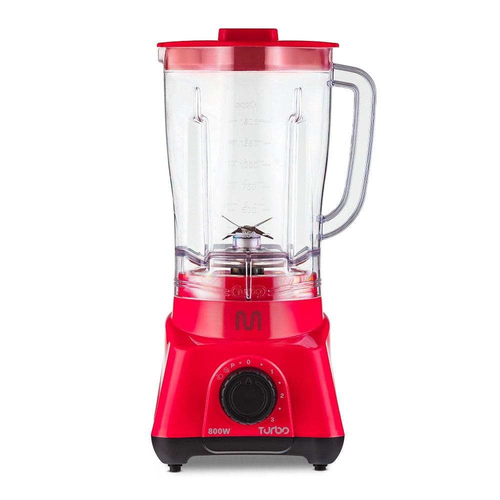 Liquidificador Turbo Vermelho 2,3L 3 Velocidades 800W 127V Multi Home - LQ793