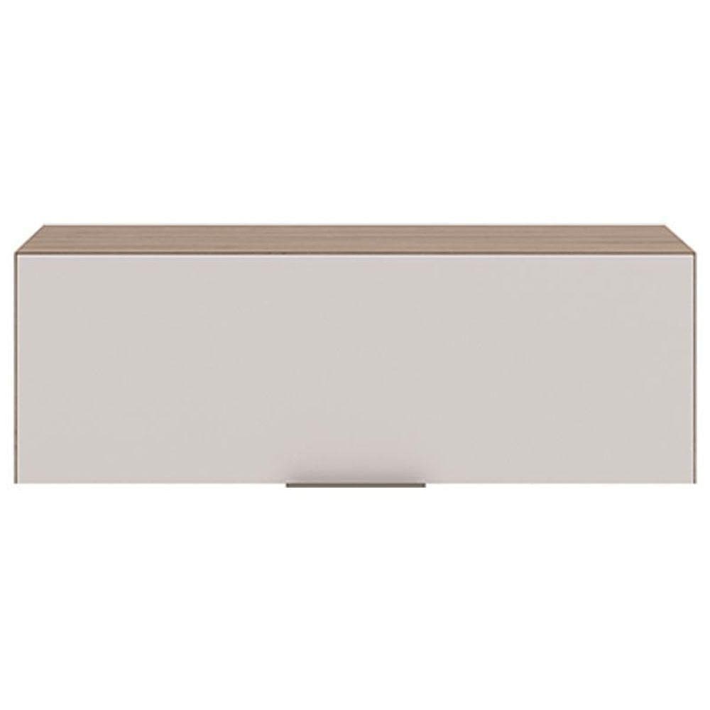 Armário Aéreo Geladeira Etna Carvalho Oak Off White - Poliman