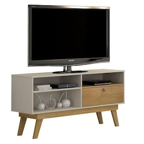 Rack Bancada Houston Off White Cinamomo - Valdemóveis