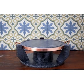 Churrasqueira Gourmet Fondue de Pedra Sabão Grande 27 cm