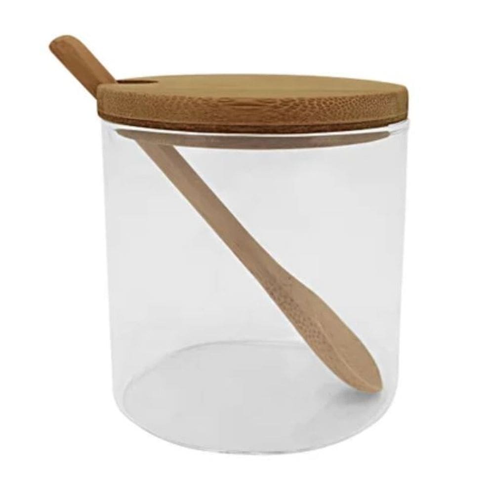 Pote Mimo VD23050 Vidro Transparente com Colher