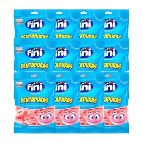 Kit 12 und Bala de Gelatina Fini Dentaduras 90g