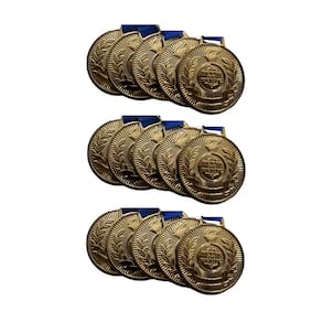 30 Medalhas Honra ao Mérito 3,4cm Ouro Prata Bronze com fita