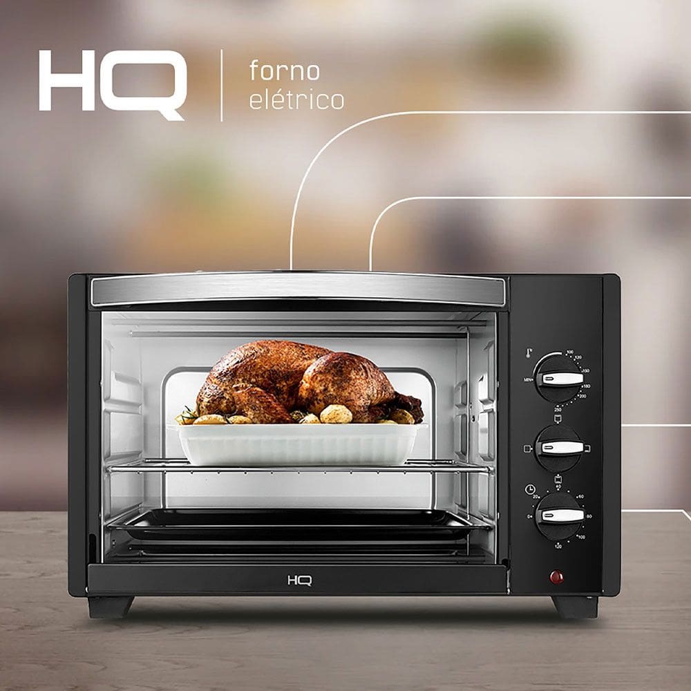 Forno Elétrico de Bancada HQ 38L 1600W