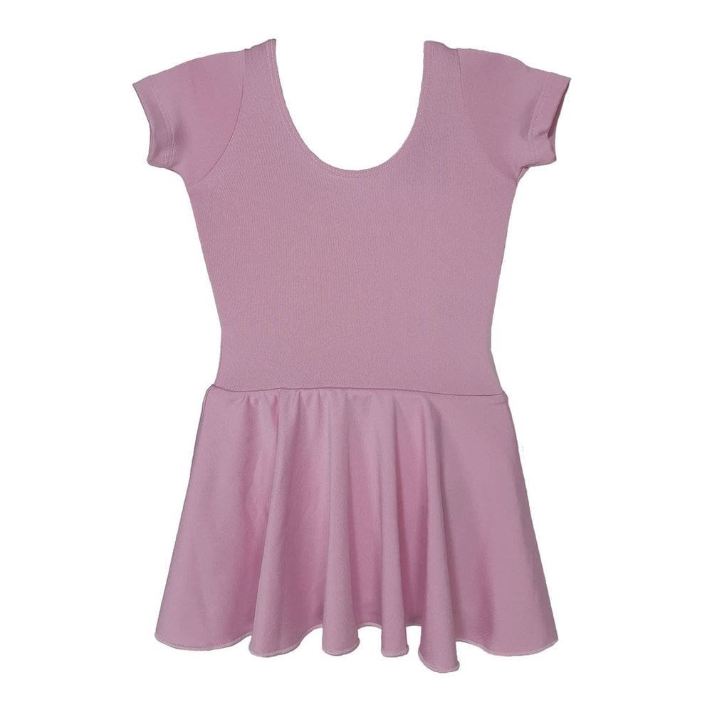 Collant Ballet Vya Fit Meia Manga Liso Infantil