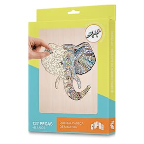 Quebra-Cabeca Elefante COPAG Transforme Sua Decoracao