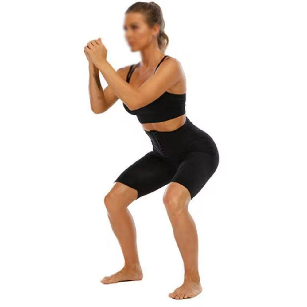 Kit Conjunto Duas Peças Short Top Térmica Efeito Sauna Queima Caloria Ginástica Musculação Corrida Esportes