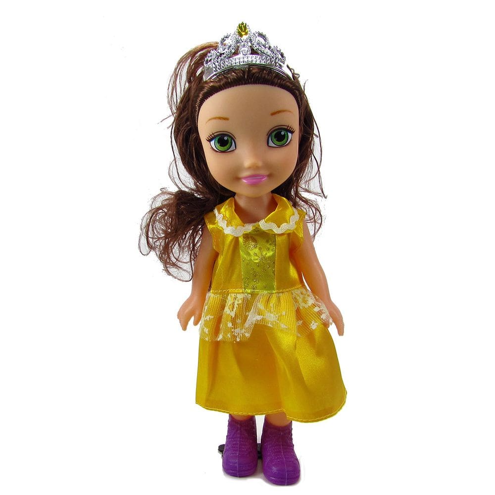 Boneca De Plástico Com Vestido Princesa 26,5Cm