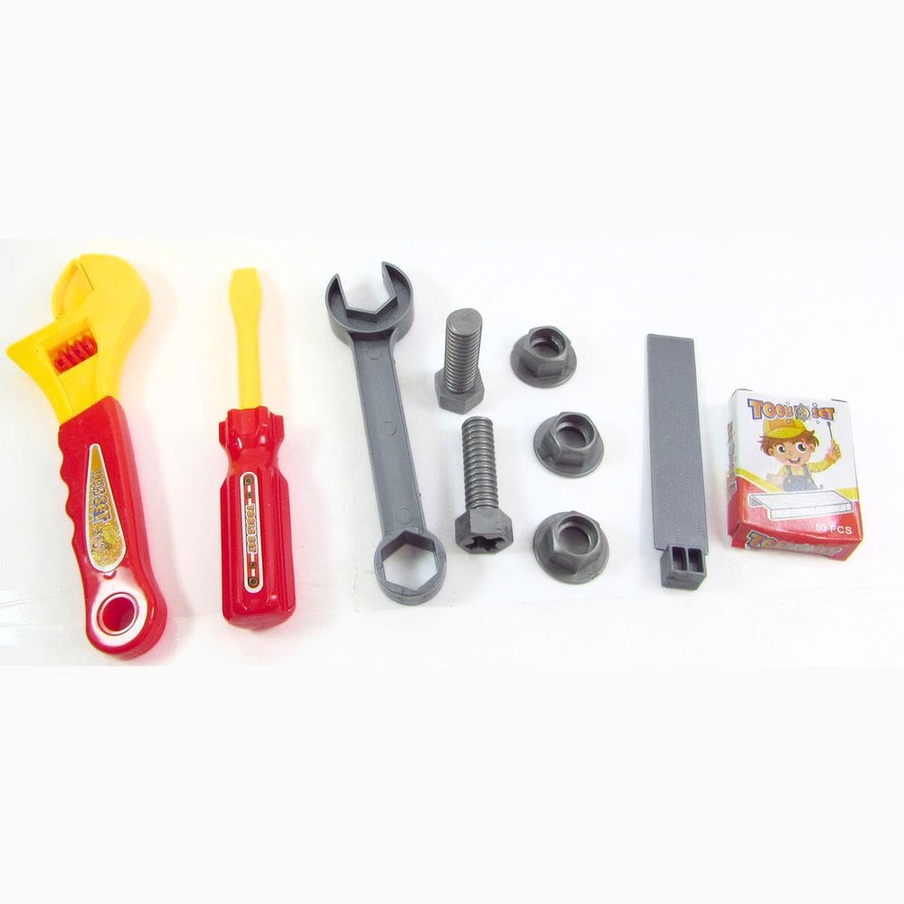 Brinquedo Kit Ferramentas De Plastico Com 11 Peças