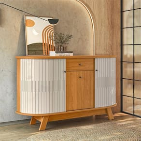 Aparador para Sala Buffet Ambiente Monza Cinamomo Off White – Madetec