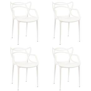 Kit 4 Cadeiras de Design Allegra Interior e Exterior