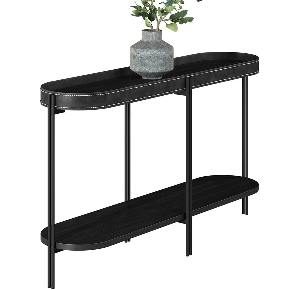 Aparador Para Sala de Estar Jantar Industrial Sintético Preto Nord L05 Preto-LyamDecor