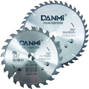 Kit 2 Lamina Disco De Corte Prata Circular Madeira 180/230mm