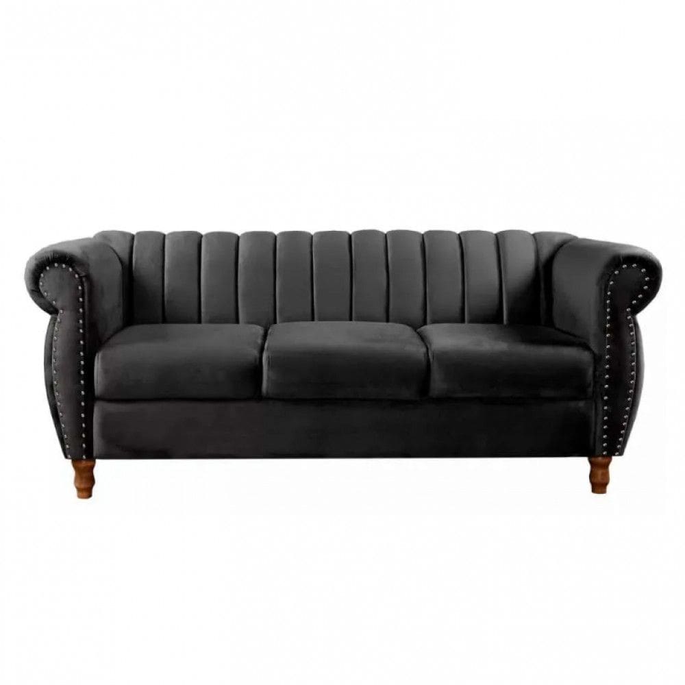 Sofá Realeza Decorativo 3 Lugares Chesterfield Colonial Retrô Bella Decor