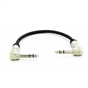 Cabo Adaptador P10 90º X P10 90º Estereo - 30 Cm
