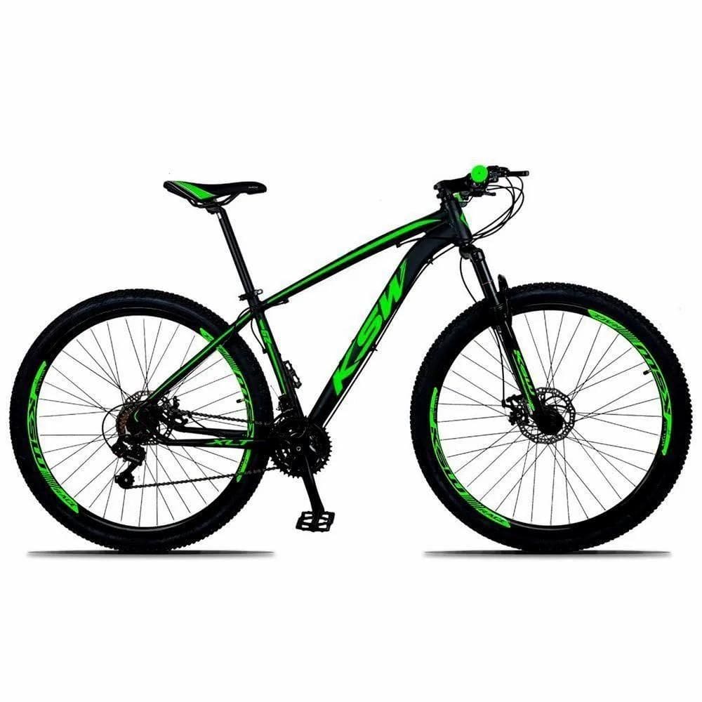 Bicicleta Aro 29 Ksw 24 Marchas Shimano Freios A Disco e K7