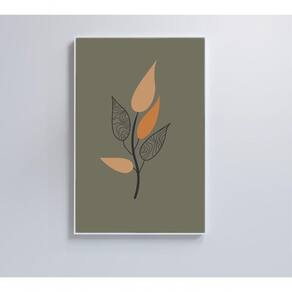 Quadro Abstrato Flores 3 60x90 Cm Tecido Canvas