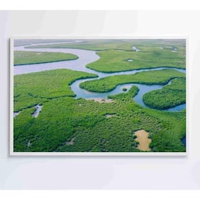 Quadro Rios E Floresta Amazônia 60x40 Cm Vidro Impresso