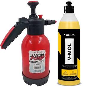 Kit Pulverizador 2l Snow Pump Sigma + Shampoo Vmol Vonixx