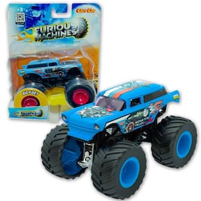 Carrinho Furious Machine Monster Truck 1:64 Big Foot Crazy Azul Fm004