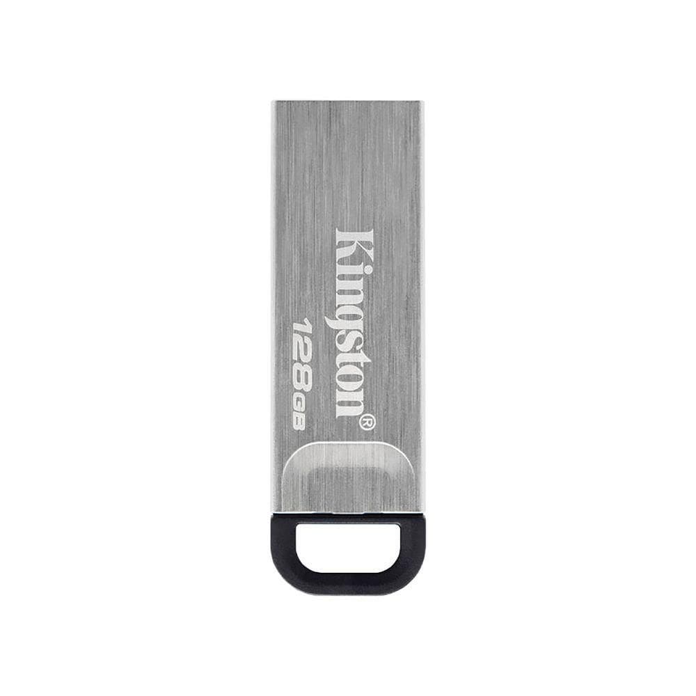 Pen Drive Kingston 128gb Datatraveler Kyson, Usb 3.2 Gen 1, Leitura De 200mb/s, Metal - Dtkn/128gb