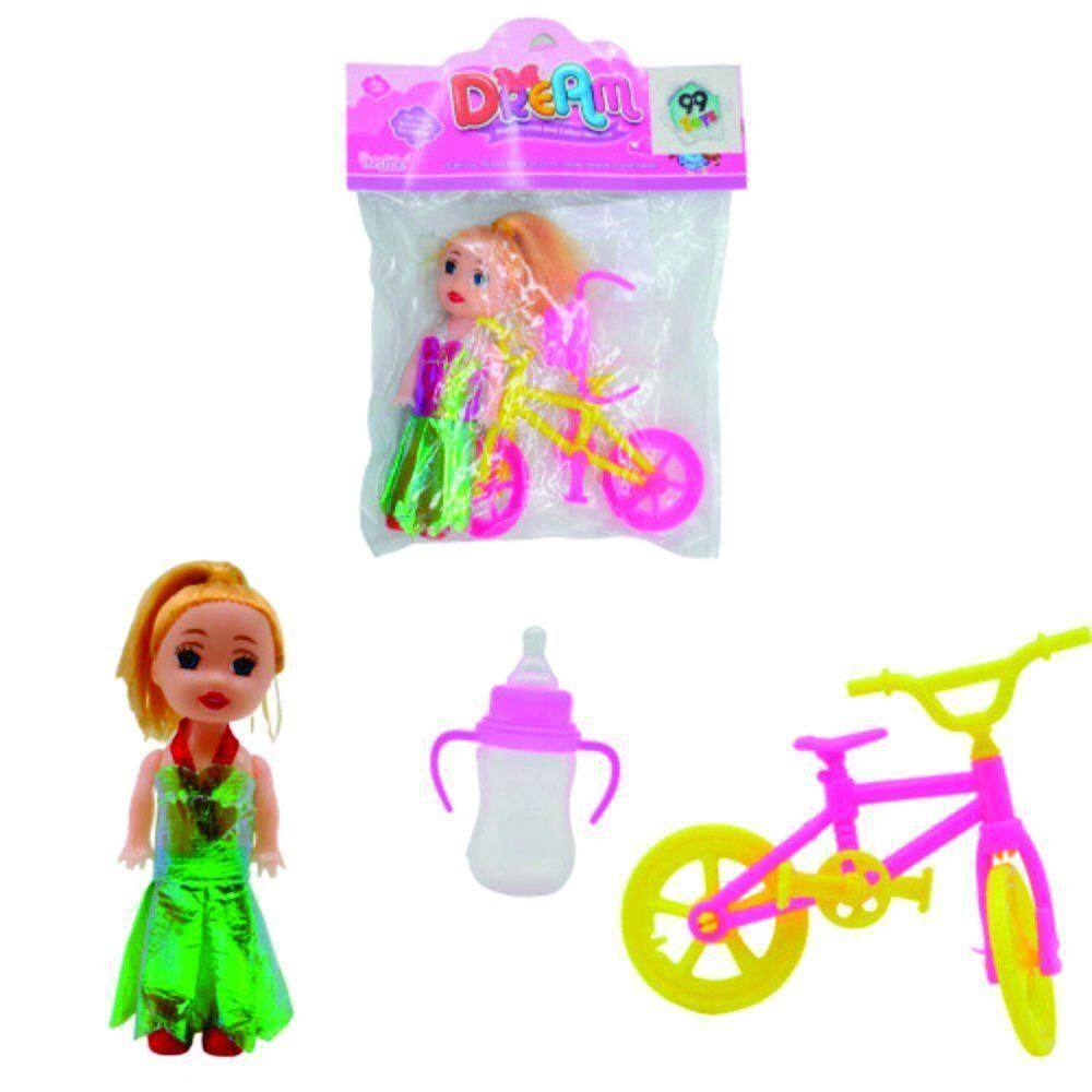 Kit Boneca C/ Acessórios Bike Ref 24138