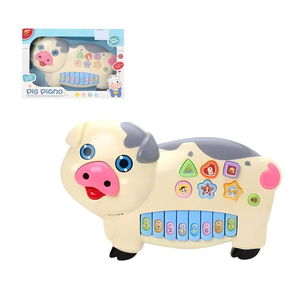 Piano Porquinho - Luzes E Sons - Toy King