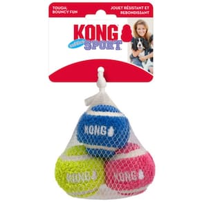 Brinquedo Kong Sport Softies Balls Pack 3 Bolas Para Cachorro Pequeno