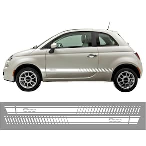 Faixa Adesivo Fiat 500 2009-2017 Lateral Branco Cor Branco