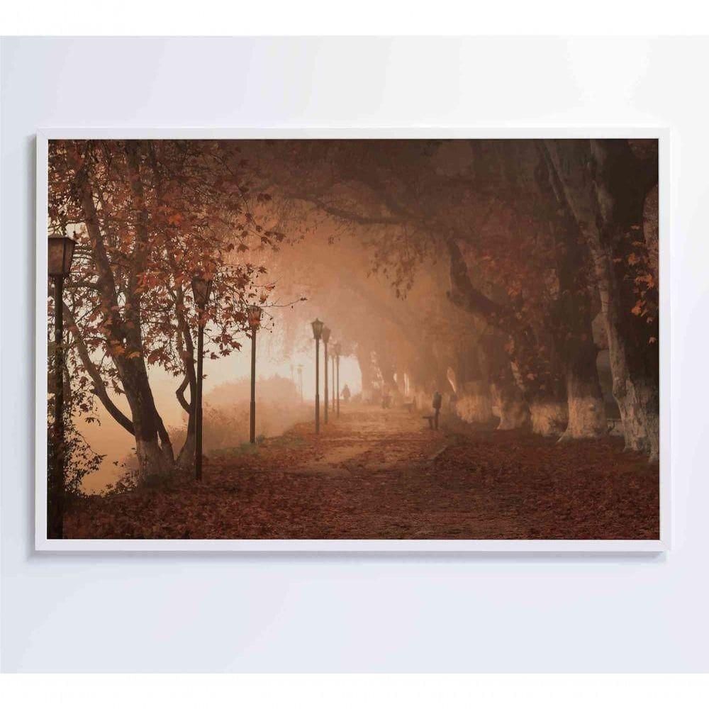 Quadro Bosque 60x40 Cm Adesivo Fotográfico