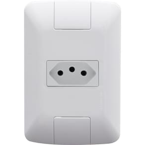 Kit 8 Conjunto 4x2 1 Tomada 2p+t Tramontina 10a 250v Branco