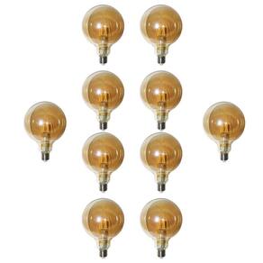 Lampada Led 30w Kit 10 Unidades Vintage Luz Retro Iluminaçao Casa Lustre Pendente Decoraçao