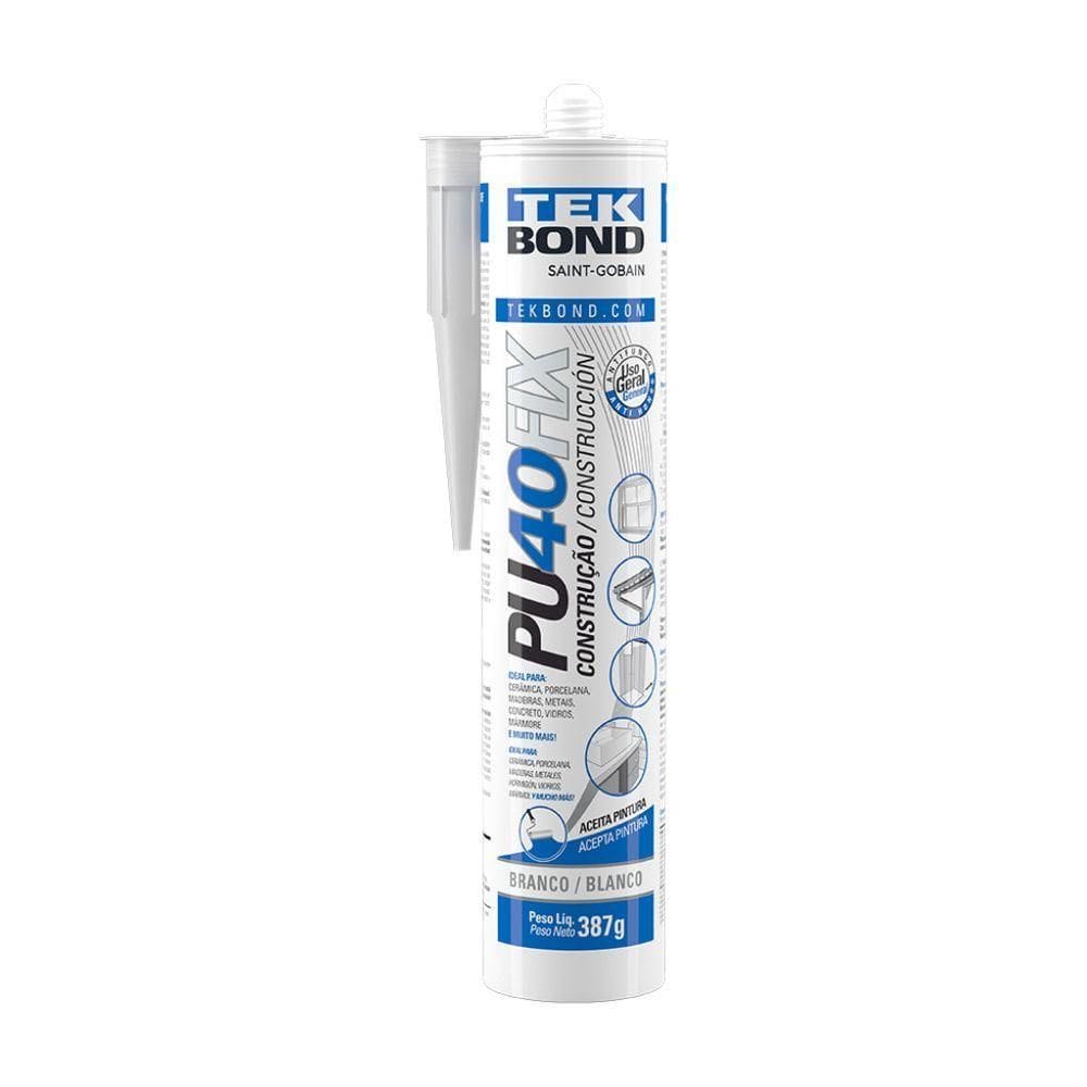 Adesivo Pu40fix Cartucho 387g-280ml - Tekbond Branco