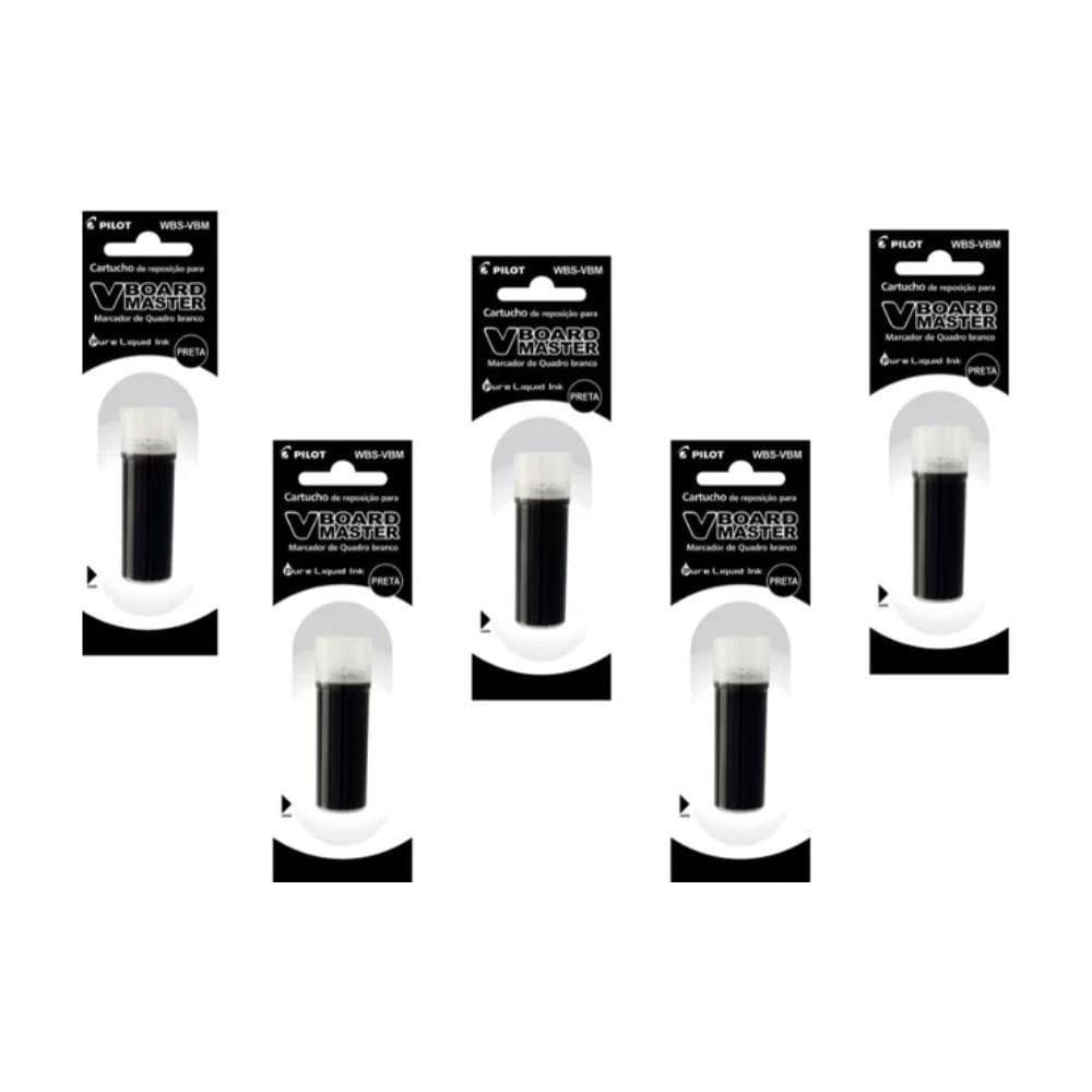 Kit 5 Refis Pilot V-board Master Preto