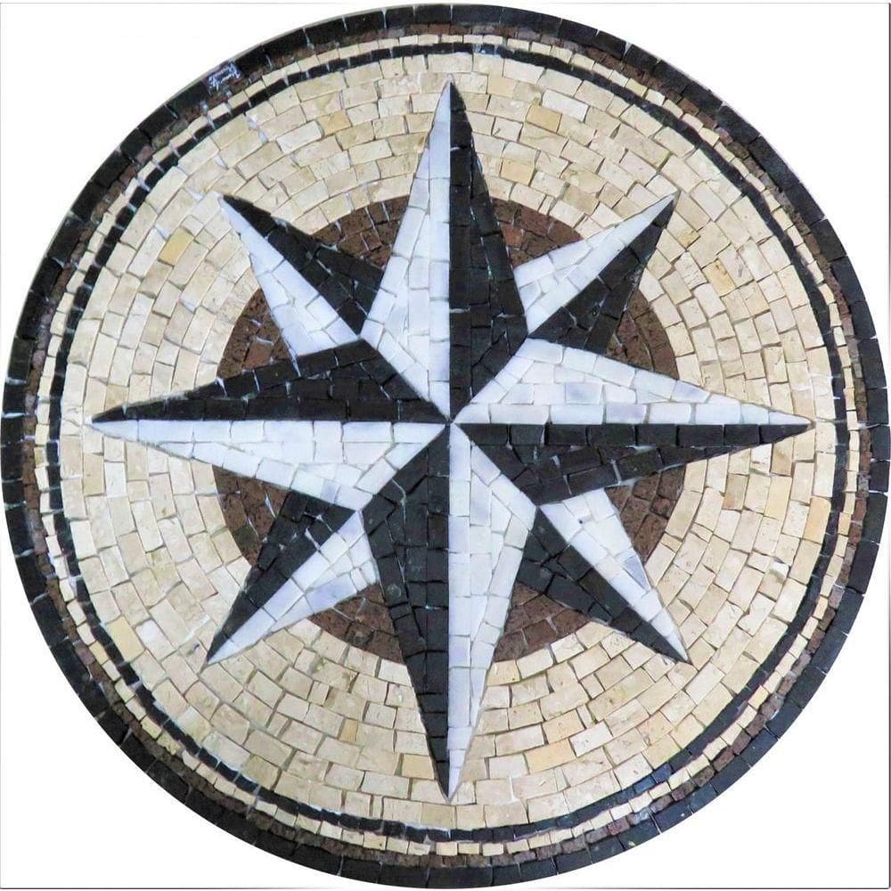 Rosa Dos Ventos Em Mosaico Rosa Dei Venti