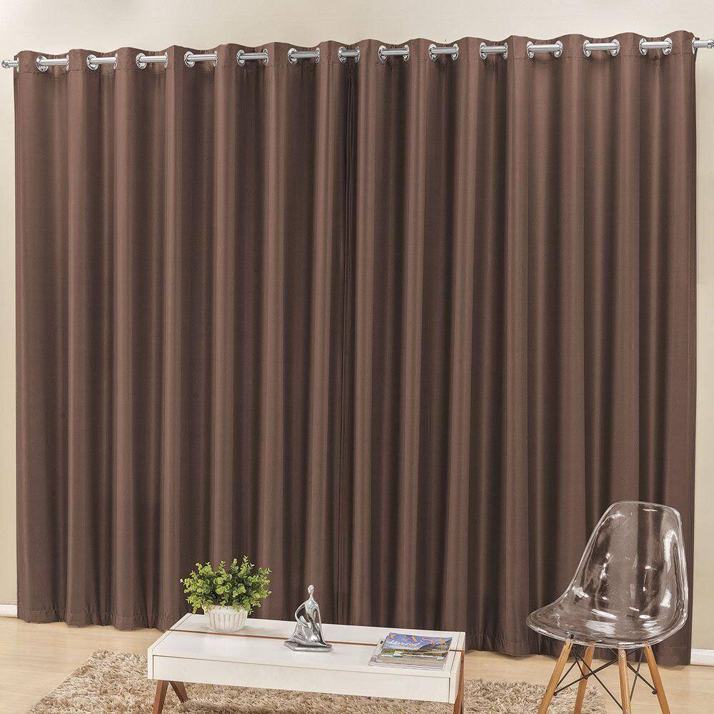 Cortina Madri Semi Blackout 3,00M X 2,50M Tabaco