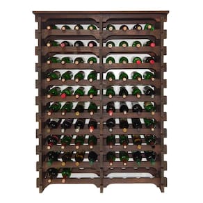 Adega Vinho Madeira 104 Garrafas Tipo Mesa Cor Imbuia C08 Cevey Adegas E Artesanatos