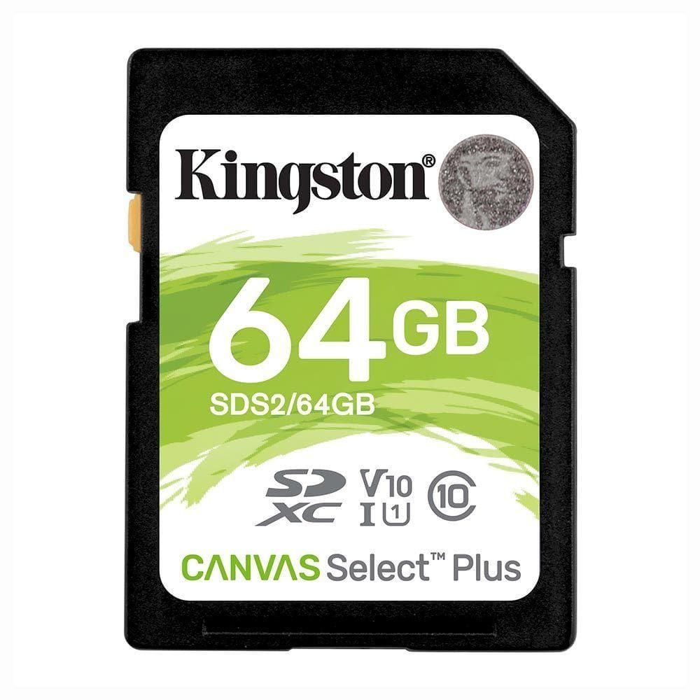 Cartao De Memoria Sd Kingston Canvas Select 64gb - 100mbs - Classe 10 - (sds2-64gb)
