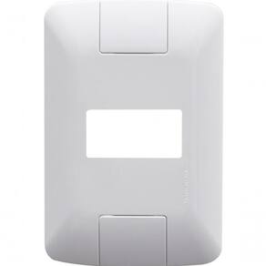 Kit 6 Placa 1 Posto Horizontal 4x2 Tramontina Aria Branca