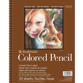 Strathmore Bloco Série 400 163g para Lápis Colorido 22x30 30 Fl