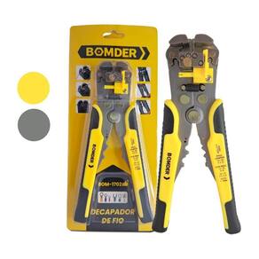 Alicate Desencapador De Fios Automático Isolado Amarelo E Preto Crimpagem