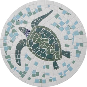 Mosaico Para Piscina - Tartaruga Marinha Brasileira Tamanho 120cm