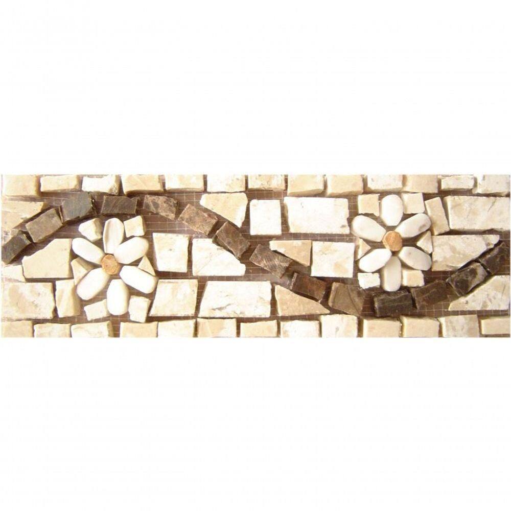 Faixa Em Mosaico Fiorellino I - 10x30cm