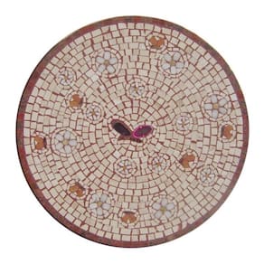 Mandala Mosaico Floral Fiori E Farfalle