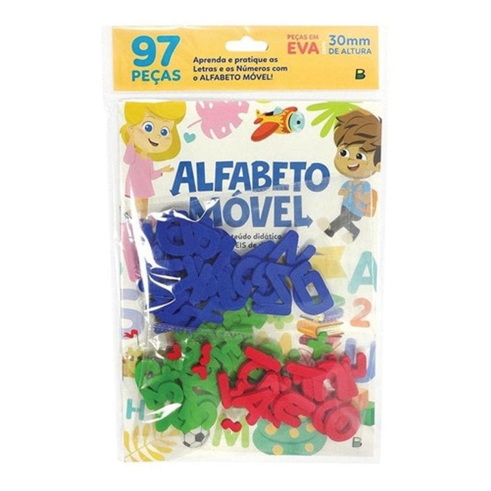 Livro Alfabeto Móvel: Letras E Números - Aprender Brincando