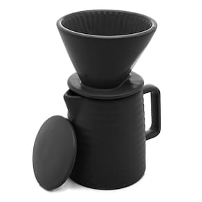 Bule com Suporte para Filtro e Tampa Wolff de Cerâmica 600ml