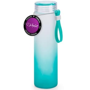 Garrafa De Vidro 470 Ml Frost Topget - Azul Turquesa